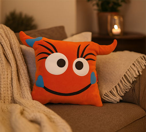 Kissen_Monster I_Rot_Millieu